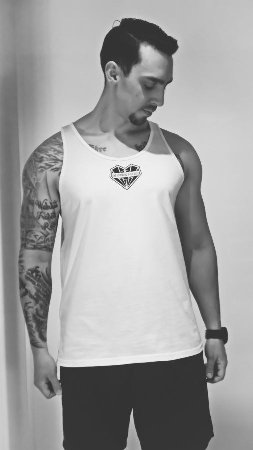 Diamond Heart LADITD Tank - White
