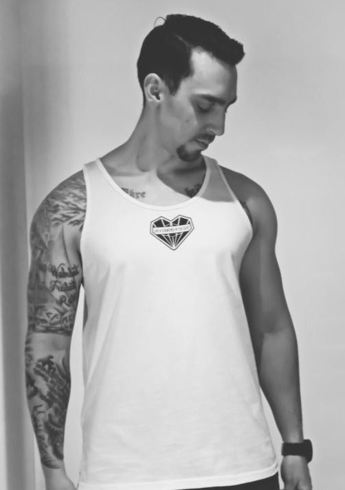Diamond Heart LADITD Tank - White