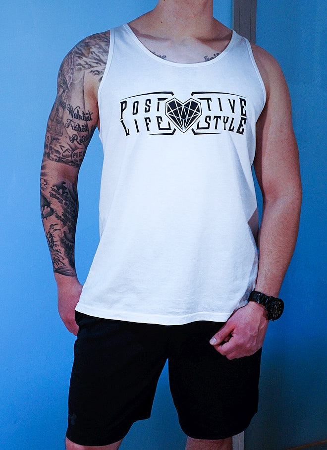 Positive Lifestyle Tank - White
