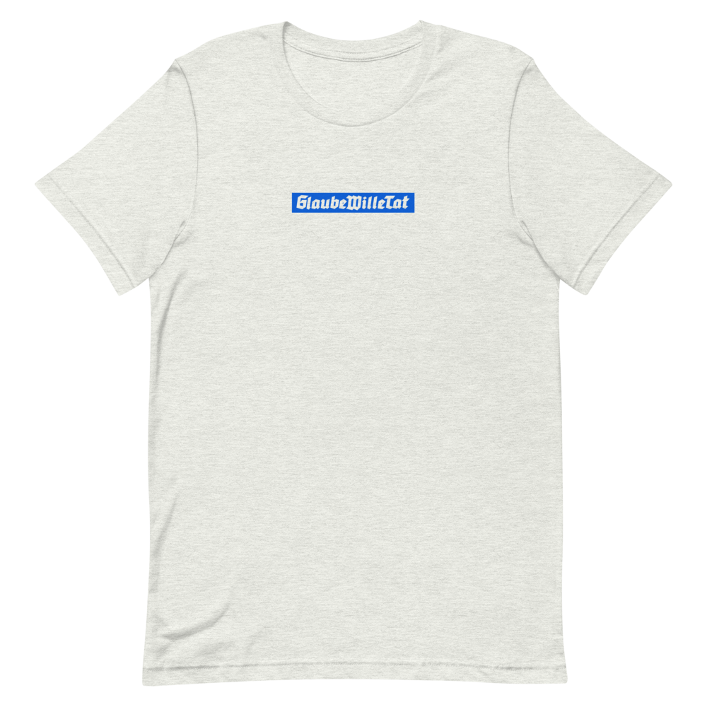 Glaube Wille Tat T - Ash White/Blue