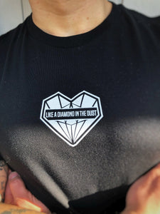 Diamond Heart LADITD T - Black