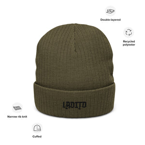 Recycled Beanie "LADITD" - Army Green